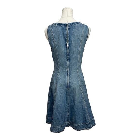 $148 NWT Madewell Circle Mini Dress Women's Size Small Airy Denim Edition NV344 - Picture 4 of 8